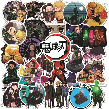 10/30/50/100TK Anime Demon Slayer Kimetsu no Yaiba Kleebised Kleebised Graffiti Kohver, Külmik, Sülearvuti Mootorratta Kid Kleebis Mänguasi
