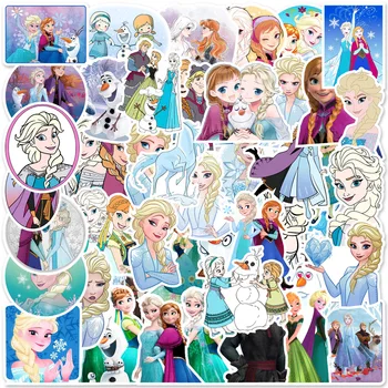 10/30/50tk Disney Filmi Külmutatud Cartoon Kleebised Esteetiline Printsess Elsa Kleebised DIY Sülearvuti, Sülearvuti, Tablett PVC Kids Pack Kleebis
