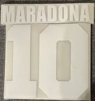 #10 Maradona Nameset Trükkimine Raud Jalgpall Plaaster Badge)