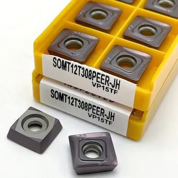 10tk karbiid sisesta SOMT12T308 JH VP15TF kõrge kvaliteediga metalli karbiid vahend, SOMT 12T308 CNC osad lõikeriistaks SOMT keerates tööriist