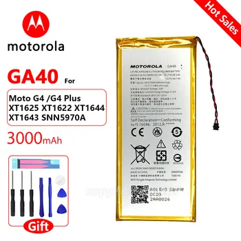 Algne Uus Motorola Moto G4 /G4 Pluss XT1625 XT1622 XT1644 XT1643 SNN5970A Telefon 100% Uued 3550mAh GA40 Asendamine Aku