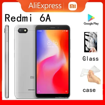 algne Xiaomi Redmi 6/ Redmi 6A Nutitelefoni 3GB 32GB Mobiilne Telefon Android mobiiltelefon MT6761 Helio A22