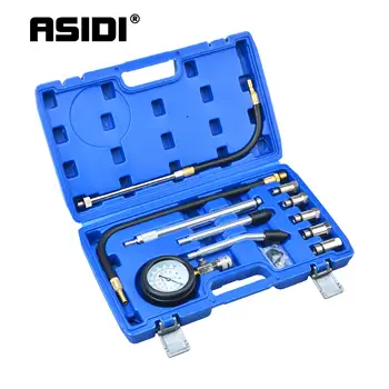 ASIDI Compression Tester Näidik Kit Mootor Auto Bensiini Mootor Silindri Auto manomeeter koos Adapteriga Remondi Tööriist 