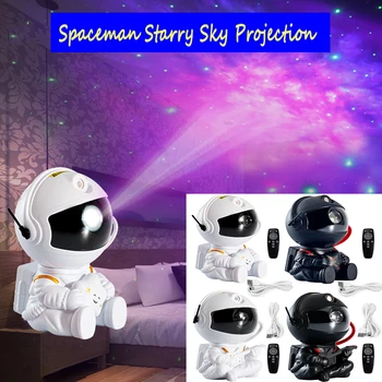 Astronaut Projektor tähistaeva Galaktika Tähtede Projektor Öö LED Lamp Magamistuba, Tuba Decor Dekoratiivsed Nightlights UUS