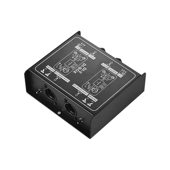 Audio Converter Passiivne Audio DI Box otsesissepritse Kasti Madal Müra Kitarr Bass DI TRS 2 Kanaliga Audio Converter