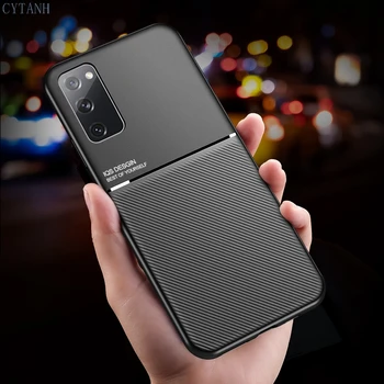 Auto Magnet Omanik Case For Samsung Galaxy S 20 S20 FE SM-G780F SM-G780G Pehmest Silikoonist Põrutuskindel Coque Kaas S20 FE