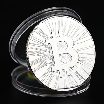 Bitcoin Suveniiride Mündi Hõbetatud Münt Füüsilise Krüpto Mündi Cryptocurrency Mündi Laekuva Mündi Mälestusmünte