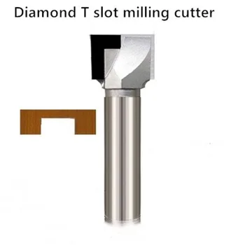 Diamond puidutöötlemine vahend PCD varre puhastus alt ruuteri bits CNC puit T pesa tüüp lõppu, freesimine, puurimine graveerimine lõikur