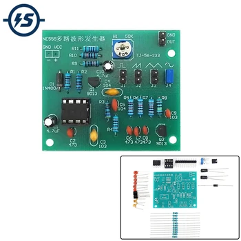 DIY Elektroonilise Komplektid NE555 Multi-Channel Lainekuju Generaator Suite Jootmise Projekti Tava Kit Sine Kolmnurk Ruut Wave5-12V