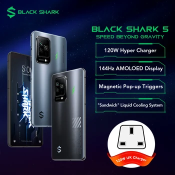[Esmaesitlus] Black Shark 5 Laos Globaalne Versioon 5G Mobiiltelefon, 120W Kiire Tasuta 144Hz Celular Magnet Pop-up Vallandab