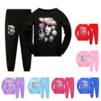 Gabby Kassid Tüdrukud Poiste Kampsun Komplekt Kevad Sügis Lapsed Pulloverid pidžaama komplekt Gabby Nukumaja Laste vabaaja Tops+püksid Sobivad