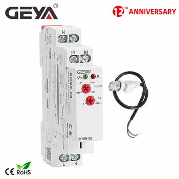 GEYA GRB8-01/02 Din rail Twilight Switch Fotoelektrilise Taimer Light Sensor Relee AC110V-240V Auto on OFF