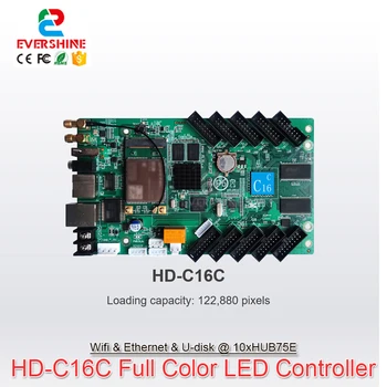 Huidu HD-C16 C16C Värviline LED-Ekraan, Wi-Fi Kontrolli Kaardi Tugi Laia 8192 Kõrgeima 512 Mobile App Kontrolli