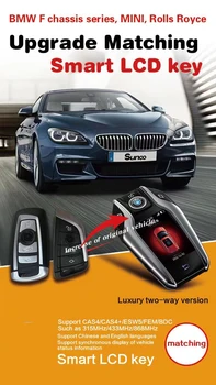 Inglise F Šassii CAS4/CAS4+/FEM/BDC 315/433/868MHz Auto Remote Smart LCD Võti BMW X3 X4 X5 3/5/7 Seeria WithWireless Laadimine