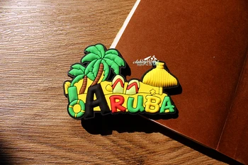 Kariibi Mere ARUBA Turismi Reisi Suveniiride 3D Kummist Külmik Külmiku Magnet KINGITUS IDEE