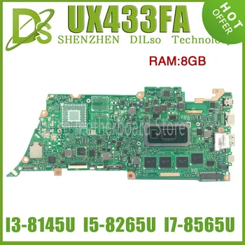 KEFU UX433FA Emaplaadi ASUS Zenbook 14 UX433F UX433FN U4300F Laotop Emaplaadi W/I3-8145U I5-8265U I7-8565U 8 GB/16 GB-RAM