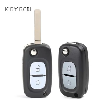 Keyecu Flip Remote Key 2 Nööpi 433MHz PCF7947 jaoks Renault Clio 3 Master, Kangoo Twingo Modus 2017 2018 2019 2010 2011 2012 2013