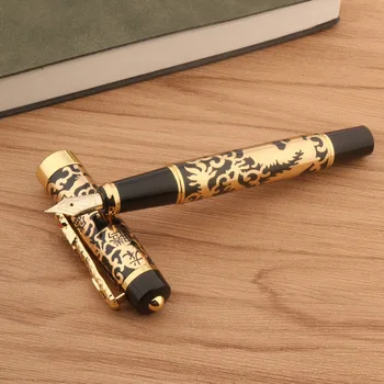 Maksuvabastust, Purskkaev Pliiats Golden Dragon Pen Äri Kontori Koolitarbed Kirjutamine Pliiatsi