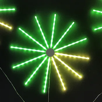 Meteoor RGB Haldjas Tuled Ripuvad Ilutulestiku Kerge Väljas Rippus Starburst Kerge jõulupidu Decor Strobe Tuuleveski Kerge