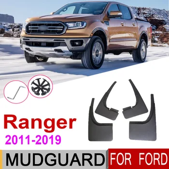 Mudflap Ford Ranger Wildtrak T6 2019~2011. Aasta Fender Muda Valve Klapp Splash Klapid Porilauad Tarvikud 2016 2015 2014 2013 2012