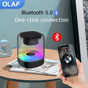 OLAF Bluetooth-Kõlarid caixa de som TF Kaart AUX Kaasaskantav Heli Kast, Subwoofer, Mp3-Mängija, Bluetooth Kõlar Music Box Helendav