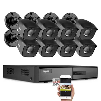 SANNCE 8CH DVR 1080N CCTV Süsteemi videosalvesti 2/4/8 TK 2MP Home Security Veekindel Öise Nägemise Kaamera Järelevalve Komplektid