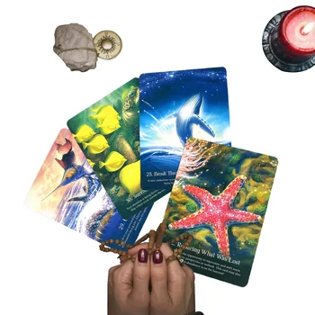 Tarot Kaardid Saatuse Ennustamine Sosistab Ookeani Oracle Kaardid Lauamäng Tarot Erinevaid Tarot Võimalus Pool Mängib Kaardi Mäng