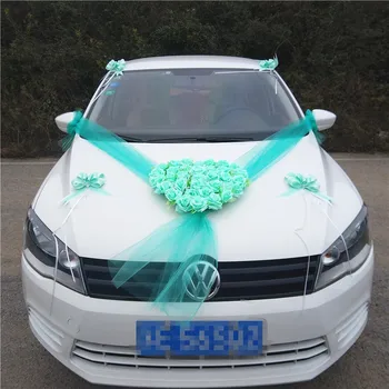 Tehislilled Roosa Siidist Pulm Auto Kaunistamiseks Võltsitud Lill Riie Dekoratiivne Pärg Vanik Pulmad Decor sõbrapäeva