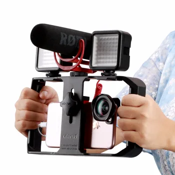 Ulanzi U-Rig Pro Nutitelefoni Video Rig w 3 Kinga Alustest Filmitegemine Juhul Pihuarvutite Telefon Video Stabilizer Grip Tripod Mount Seista