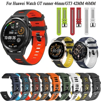 Uusim 22 20mm Silicagel Watchband Rihma Huawei Vaadata GT3 42 46 mm/GT runner 46 mm Käevõru Watch GT2 46 42mm Easyfit Vöö