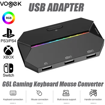 Vogek PS4 Gaming Klaviatuuri Hiire Converter For Xbox Üks G6L RGB Game Controller Adapter Lülita P3 Mängukonsool Gamepad