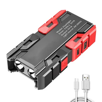 Võimas Taskulamp Veekindel LED-3 Valgustus Režiimid USB Type-C Laetav Käes Tõrvik Väljas Ellujäämise Telkimine, Matkamine Seadmed