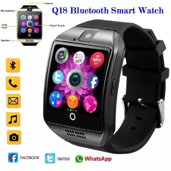 XIAOMI Q18 Bluetooth Smart Watch Toetab GSM SIM-Kaardi Audio Kaamera Fitness Tracker Smartwatch Naistele, Meestele, Tasuta Shipping