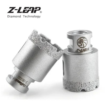 Z-HÜPE 1TK 35/40mm Diamond Vaakum Brazed Drill Core Bits M14 Keermega Graniit, Marmor Keraamiline Kivi Puurimine, Hõõritsemine Auk Saed