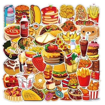10/30/50TK Armas Toidu Burger Friikartuleid Gourmet Cartoon Kleebised DIY Sülearvuti Pagasi Rula Graffiti Kleebised Kleebise Lapsele 1