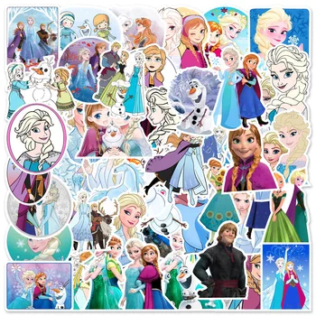 10/30/50tk Disney Filmi Külmutatud Cartoon Kleebised Esteetiline Printsess Elsa Kleebised DIY Sülearvuti, Sülearvuti, Tablett PVC Kids Pack Kleebis 1