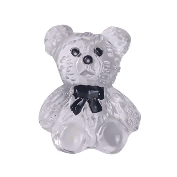 20Pcs/Palju 3D Läbipaistev Nail Art Võlu Armas Jää Jelly Vaik Karu Küünte Kaunistamiseks Ornament DIY Kawaii Küünte Aksessuaarid 8*10mm 1