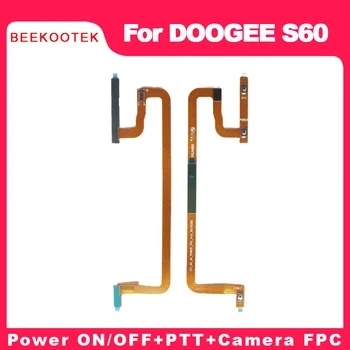 BEEKOOTEK Uus Originaal DOOGEE S60 Power on/OFF + RS Kaamera nuppu flex kaabel+Maht Kaabel DOOGEE S60 Lite smart mobiiltelefon 1