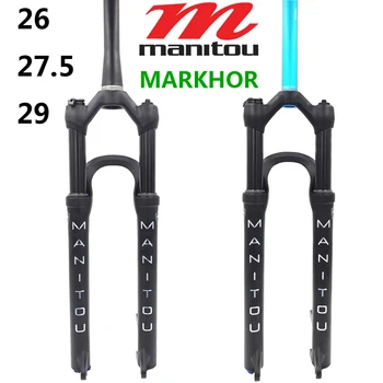 Jalgratta Kahvel Manitou MARKHOR M30 26 27.5 29er 9mm QR Mägi MTB Jalgratas Kahvel õhu esikahvli 29 Sirge/Koonus Remote/Manual Lock 1