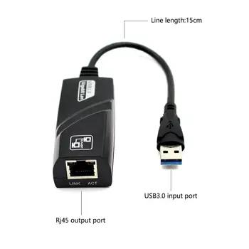 l USB 3.0 Gigabit Ethernet RJ45 LAN (10/100/1000) mbit / s Võrgu Adapter ARVUTI Sülearvuti Win 1