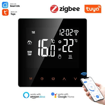 Tuya ZigBee Smart Termostaat,Temperatuuri Kontroller Elektri Põranda Kütte -, Vee/Gaasi Boiler hääljuhtimine Google Kodu 1
