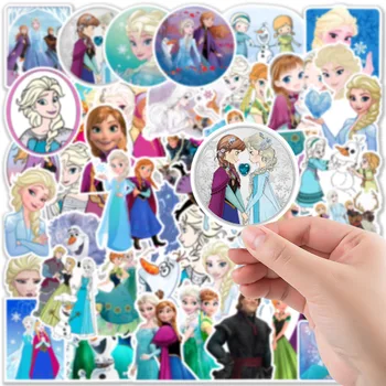 10/30/50tk Disney Filmi Külmutatud Cartoon Kleebised Esteetiline Printsess Elsa Kleebised DIY Sülearvuti, Sülearvuti, Tablett PVC Kids Pack Kleebis 2