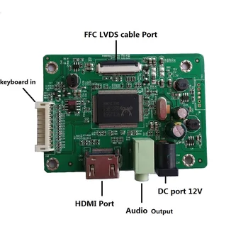 Komplekt HB140WX1-301/HB140WX1-601 EDP HD LED LCD 1366x768 Kaabel Töötleja Juhatuse mini Juhi Monitor HDMI Ekraan 2