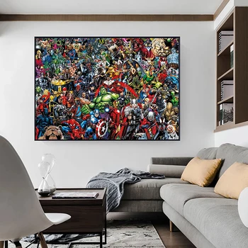 Marvel Lõuendile Maali Superkangelane ämblikmees Plakatid ja Pildid Seina Art Pilte Cuadros eest elutuba Põhjamaade Home Decor Kingitused 2