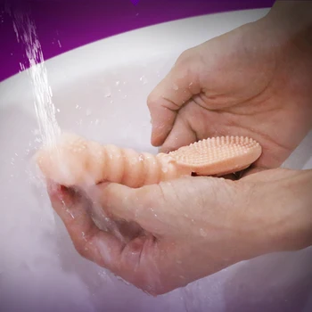 Sõrme Varruka Vibraator G-Spot Massaaž Tiss Tupe Kliitorit Stimuleerida Masturbator Sugu Mänguasjad, Naiste Les Orgasm Täiskasvanud Tooted 2