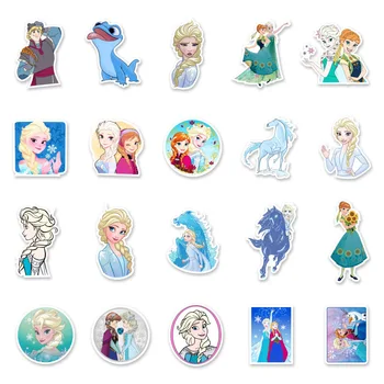 10/30/50tk Disney Filmi Külmutatud Cartoon Kleebised Esteetiline Printsess Elsa Kleebised DIY Sülearvuti, Sülearvuti, Tablett PVC Kids Pack Kleebis 3