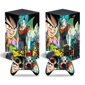 Dragon Ball GokuAl Anime Naha Kleebis Decal Hõlmavad Xbox Seeria X Konsool ja 2 Kontrollerid Xbox Seeria X Nahka Vinüül Kleebis 3