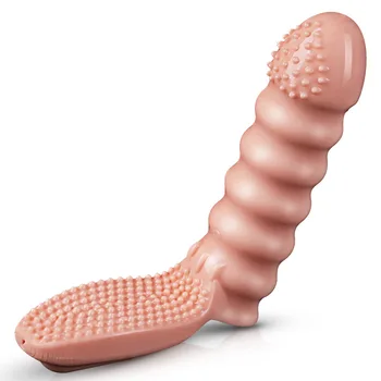 Sõrme Varruka Vibraator G-Spot Massaaž Tiss Tupe Kliitorit Stimuleerida Masturbator Sugu Mänguasjad, Naiste Les Orgasm Täiskasvanud Tooted 3