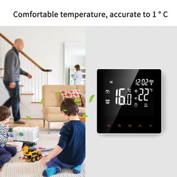 Tuya ZigBee Smart Termostaat,Temperatuuri Kontroller Elektri Põranda Kütte -, Vee/Gaasi Boiler hääljuhtimine Google Kodu 3
