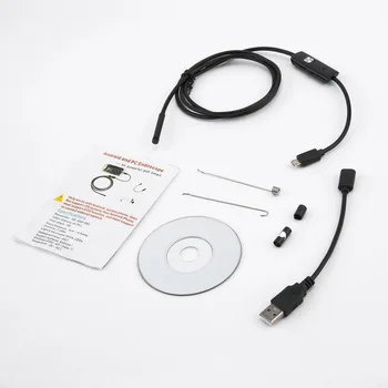 5.5 mm Endoscope Kaamera HD USB Endoscope 6 LED 1/1.5/2/3.5/5M Pehme Kaabel Veekindel Kontrolli Borescope Android PC 4